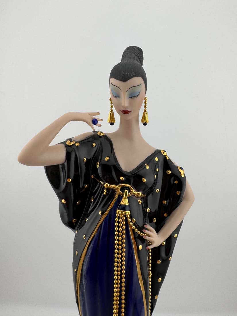 A House of ERTE Moonlight Mystique Art Deco Limited Edition Figurine, Hallmarked - 7