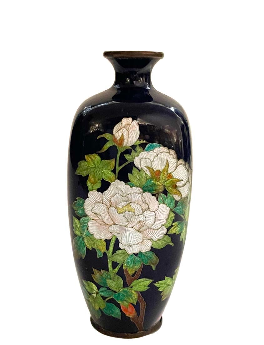 A Japanese Enamel Meiji Style Miniature Porcelain Vase (1 of 4)