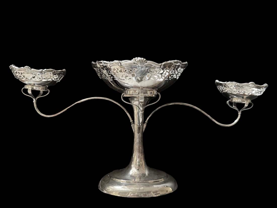 A Large English Silver Centerpiece - 2