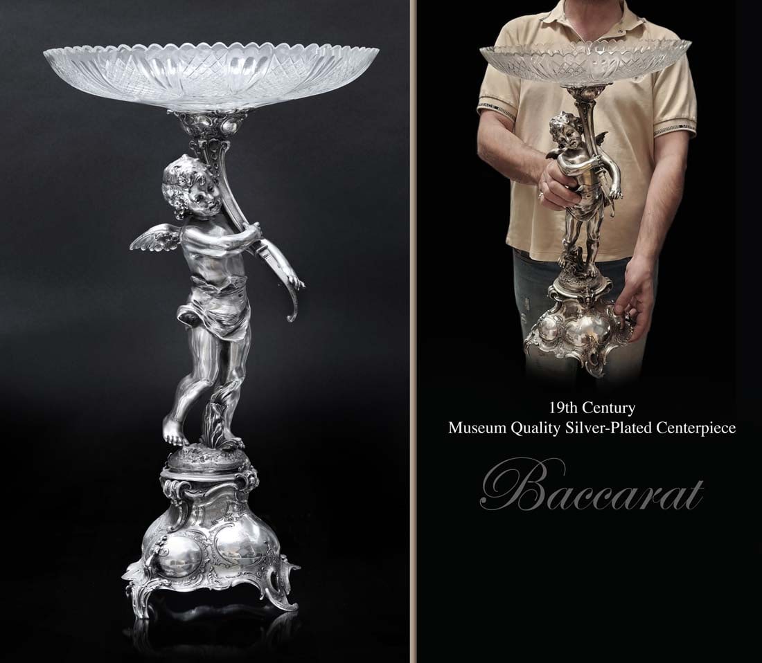 A Large Museum Quality 19th C. French Figural Silver-Plated Centerpiece (1 of 1)