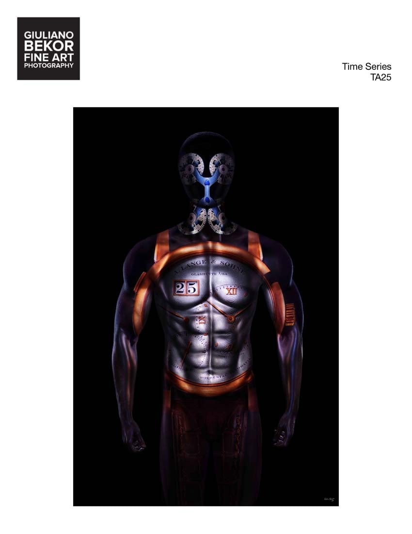 A Giuliano Bekor Fine Art Photography, Time TA25: Title of artwork: Time TA25, Year 2018, Print size 72x48 Inches, Artwork finished size 73x49 Inches, Limited edition 2 of 4, Artist proof 2. Medium: This artwork printed on a highest resolution museum