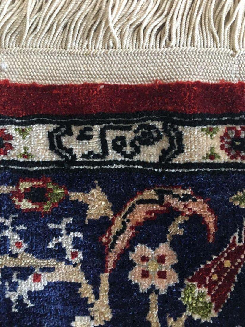 A Fine Turkish Hereke Silk Rug, Signed - 2