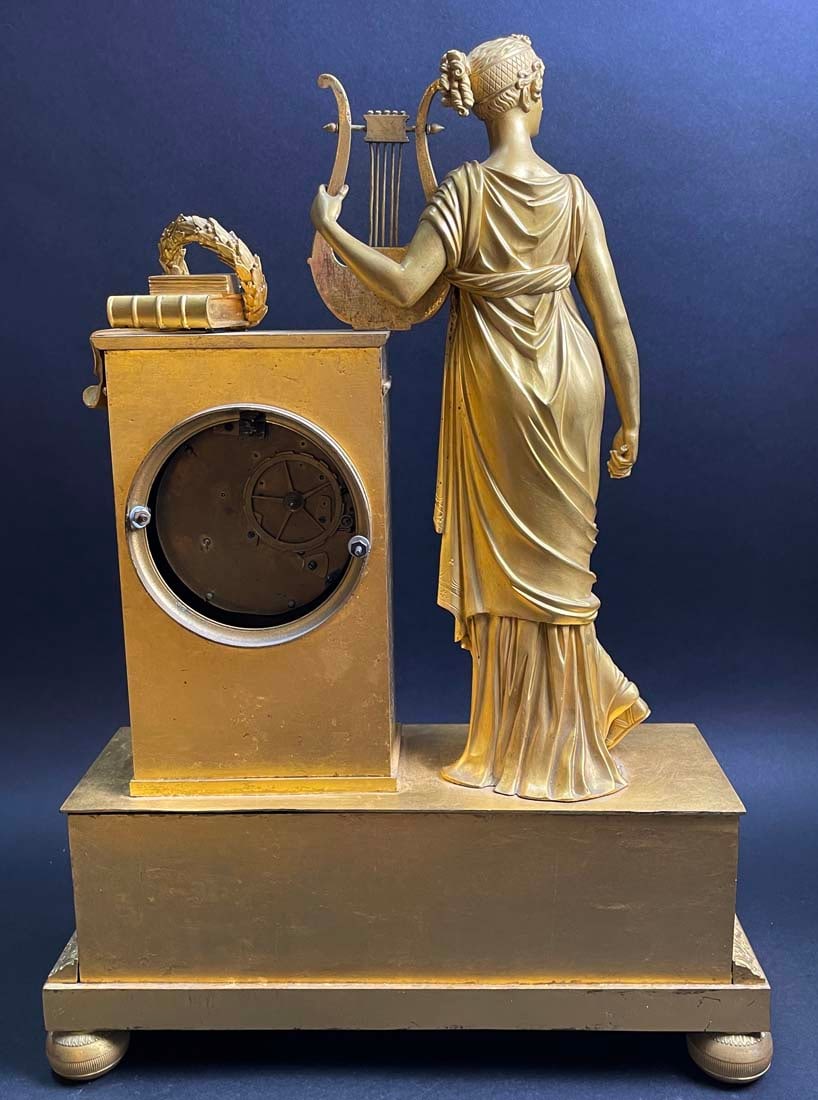 19th Century French Figural Ormolu Bronze Clock - 7