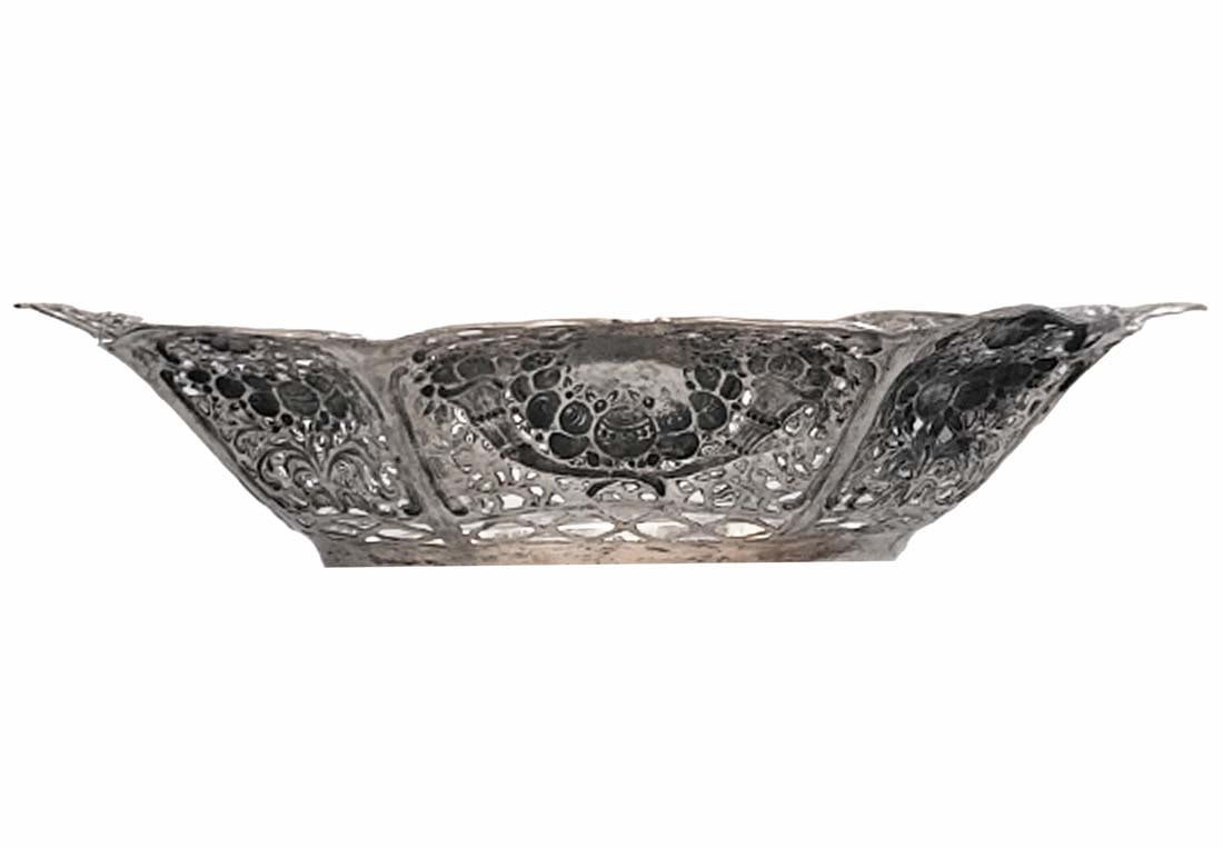 19th C. German Silver 800 Centerpiece, Hallmarked - 3