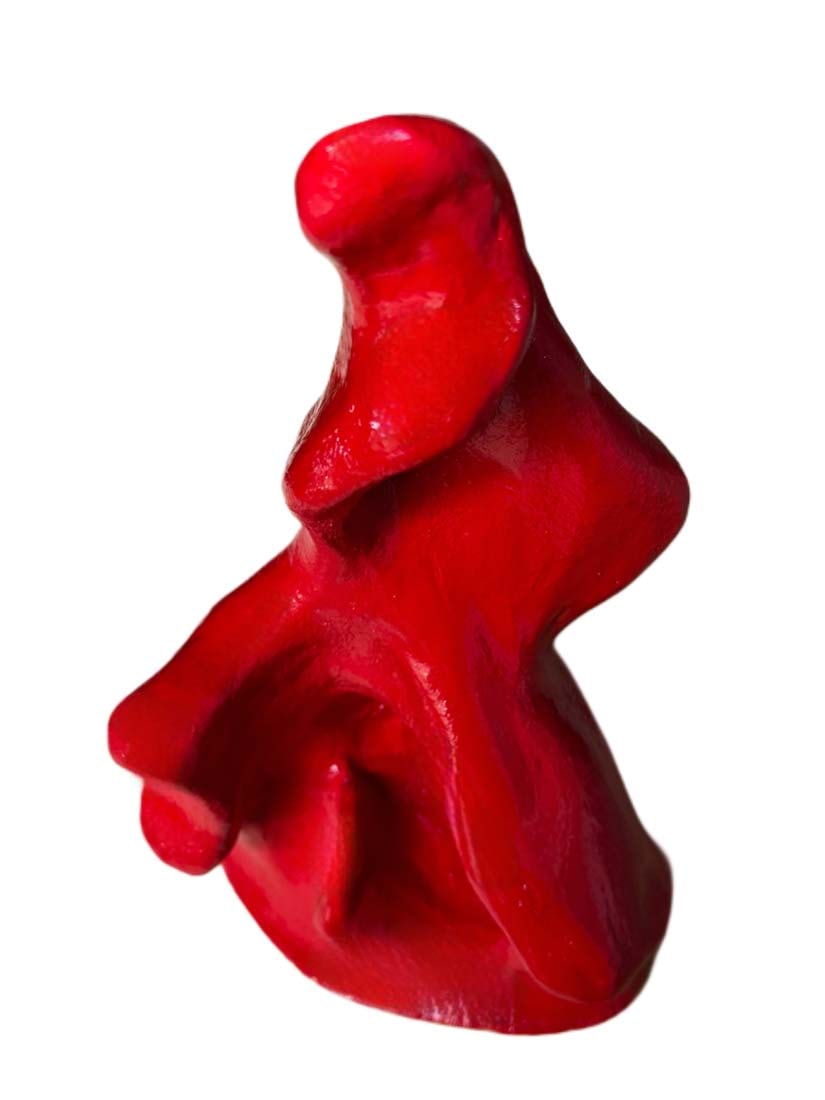 A Modern Abstract Figurative Handmade Ceramic Sculpture, Signed - 4