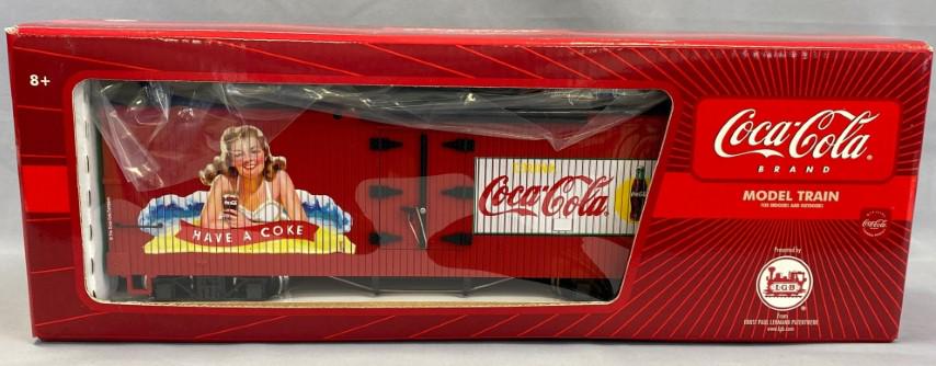 LGB 43723 Coca Cola - Have a Coke: LGB 43723 Coca Cola - Have a CokeLGB 43723 Coca Cola “Have a Coke” Metal WheelsOld Time Look Reefer