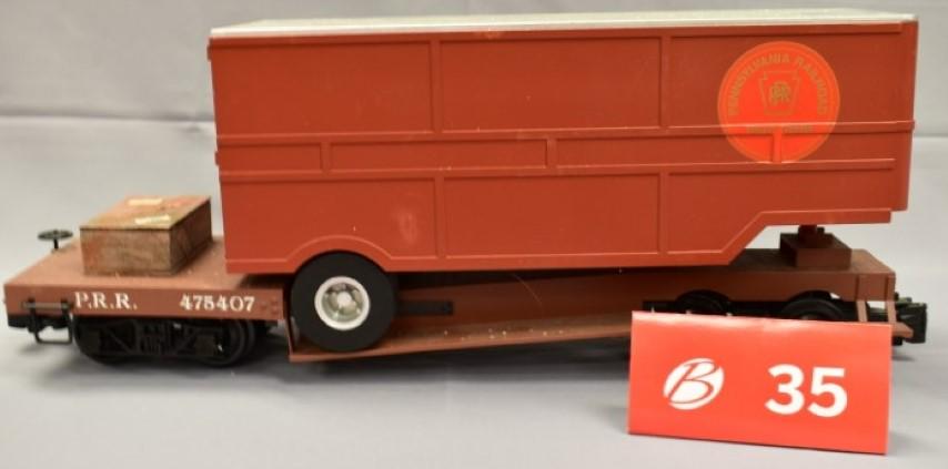 Bachmann Flat Car with Trailer: Bachmann Flat Car with Trailer* Plastic Wheels* G Scale