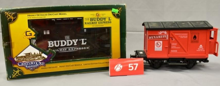 Buddy L Caboose  and  LGB Dynamite (Exploding) Box Car (1 of 4)
