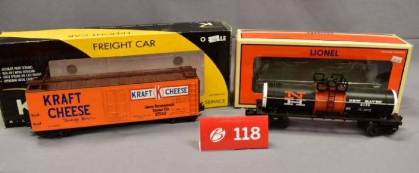 Lionel Single Dome Tanker and K-Line Wooden Reefer (1 of 5)