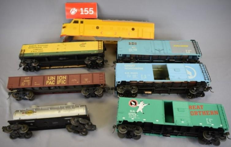 Lot of 7: Lionel and Atlas Cars with A-Unit Shell (1 of 1)