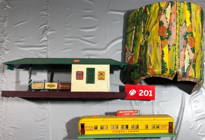 O Scale Buildings  and  Tunnel (1 of 1)