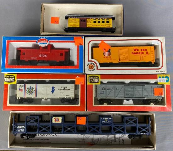 HO Cars Lot of 6: HO Cars Lot of 6 * Round House * Accurail * Bachmann * Life Like * Model Power