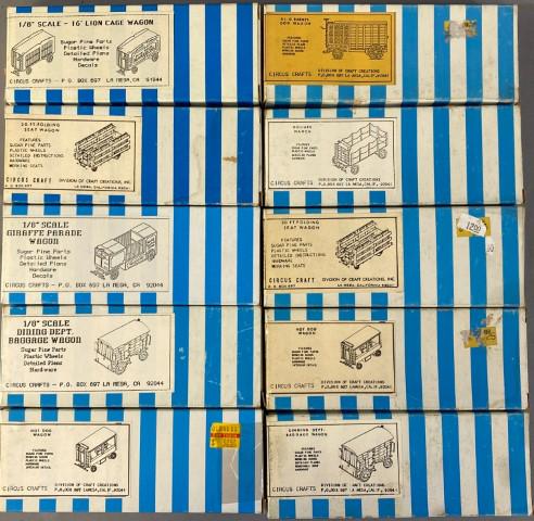 Lot of 10, Circus Craft Wagon Kits HO Scale (1 of 3)