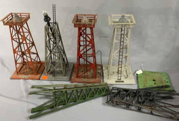 Lionel Beacons with and without Light (1 of 1)