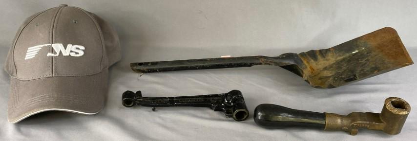 Original Railroad Conductor Handles/ Coal Shovel (1 of 3)