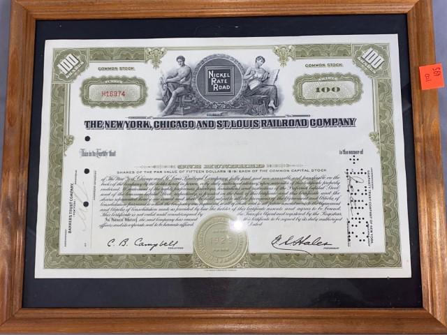 New York, Chicago, St. Louis Stock Bond (1 of 2)