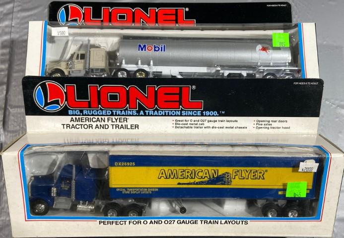 2 Lionel Tractor and Trailers (1 of 2)