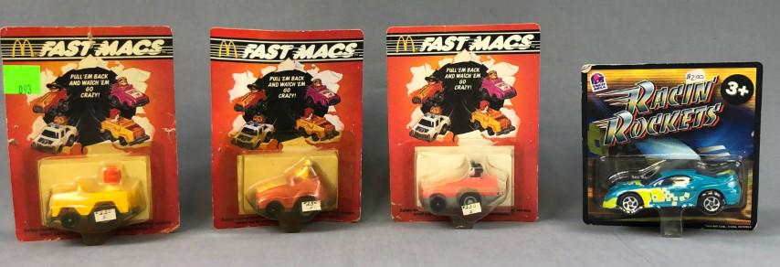 McDonald's Fast Mac Unopened Cars, Taco Bell Car: McDonald's Fast Mac Unopened Cars, Taco Bell Car* 1985 McDonald's Fast Macs Ronald McDonald Pull Back Run About Car* 1985 McDonald's Fast Macs Birdie Pull Back Run About Car* 1985 McDonald's Fast Macs