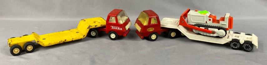 Tonka Lowboy with Bulldozer, Lowboy no Load (1 of 3)