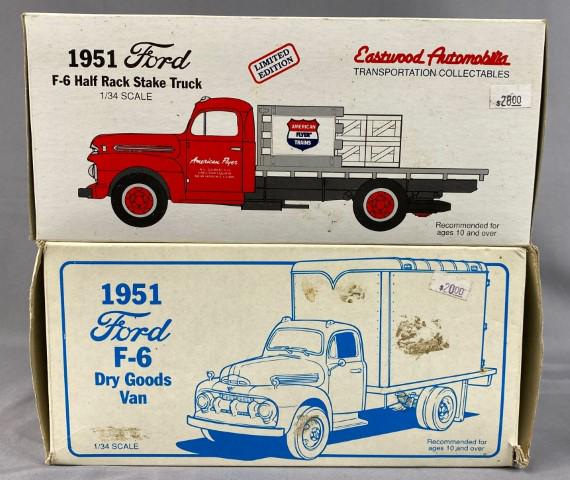 2 Ford Die Cast 1/34 scale trucks (1 of 3)