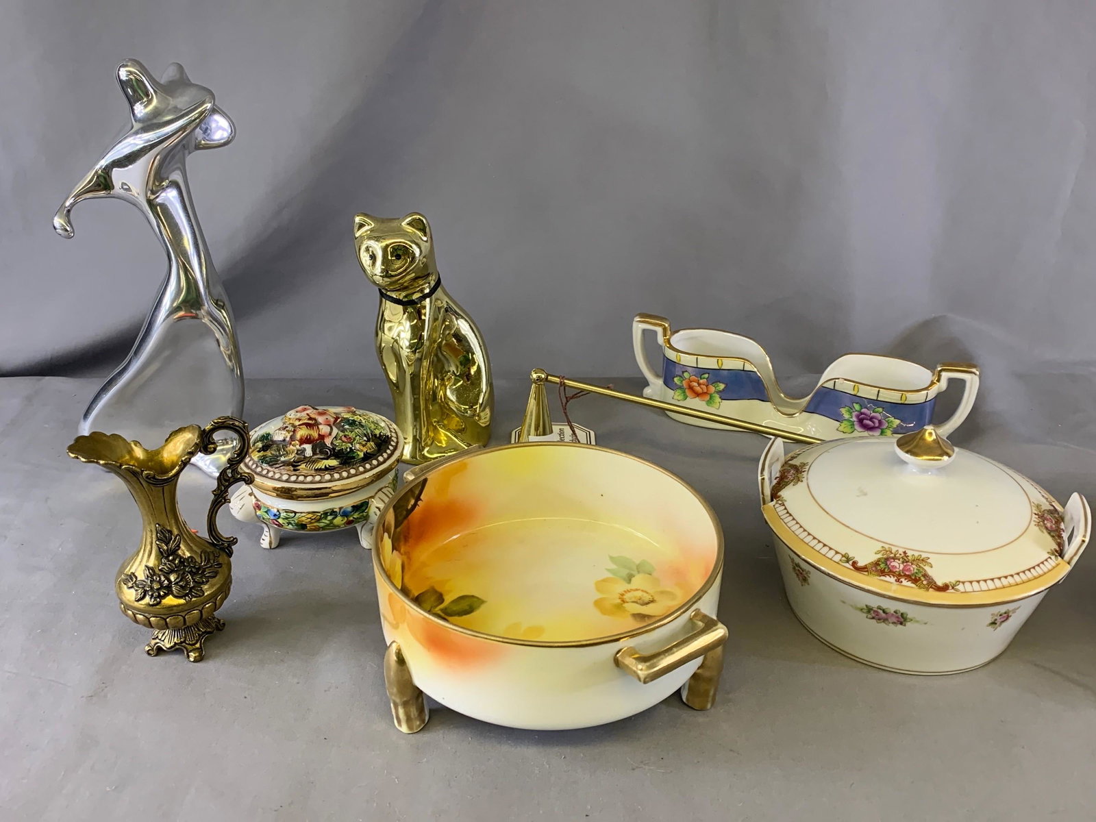 Statues, Nippon Bowls, Capodimente Trinket Box, Misc.: Statues, Nippon Bowls, Capodimente Trinket Box, Misc.