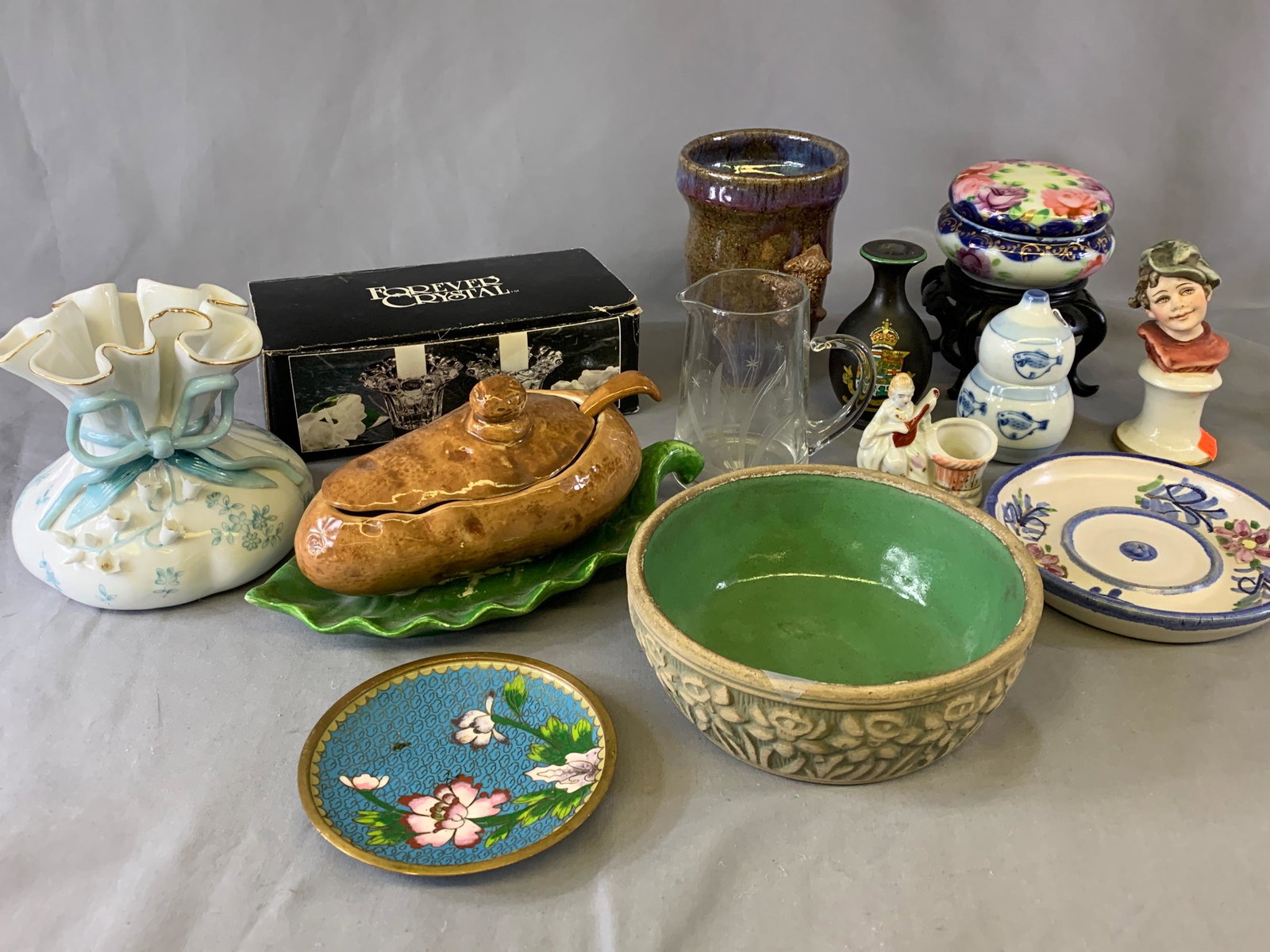 Earthenware, Candle Holders, Statues, Gravy Boat, Etc.: Earthenware, Candle Holders, Statues, Gravy Boat, Etc.