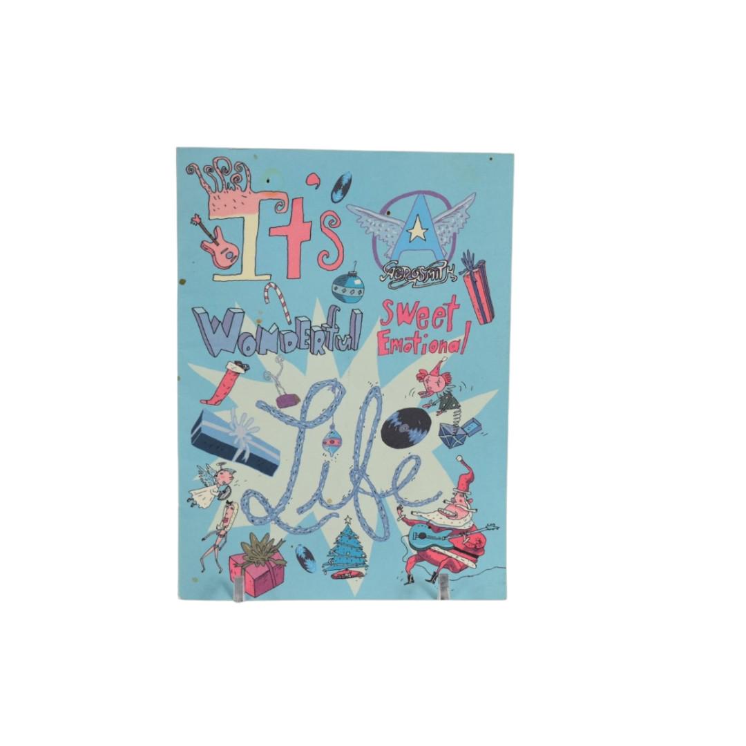 Aerosmith Autographed Christmas Card (1 of 3)