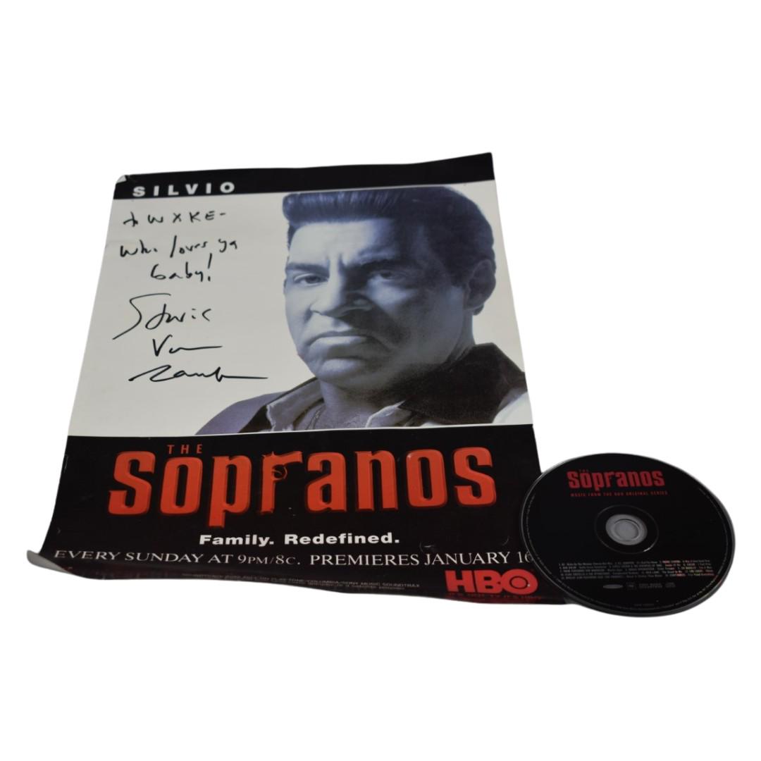 Steven Van Zandt Autographed Poster & Sopranos CD (1 of 3)