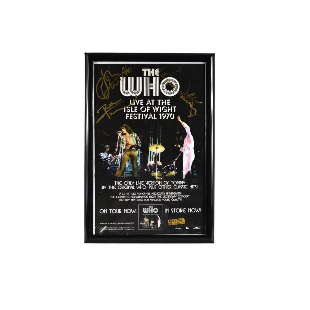 The Who Autographed Poster: John Entwistle (1 of 3)