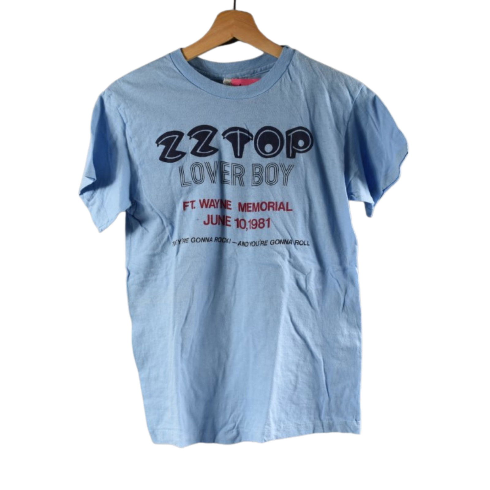 1981 ZZ Top/Lover Boy T-shirt: Size M (1 of 1)