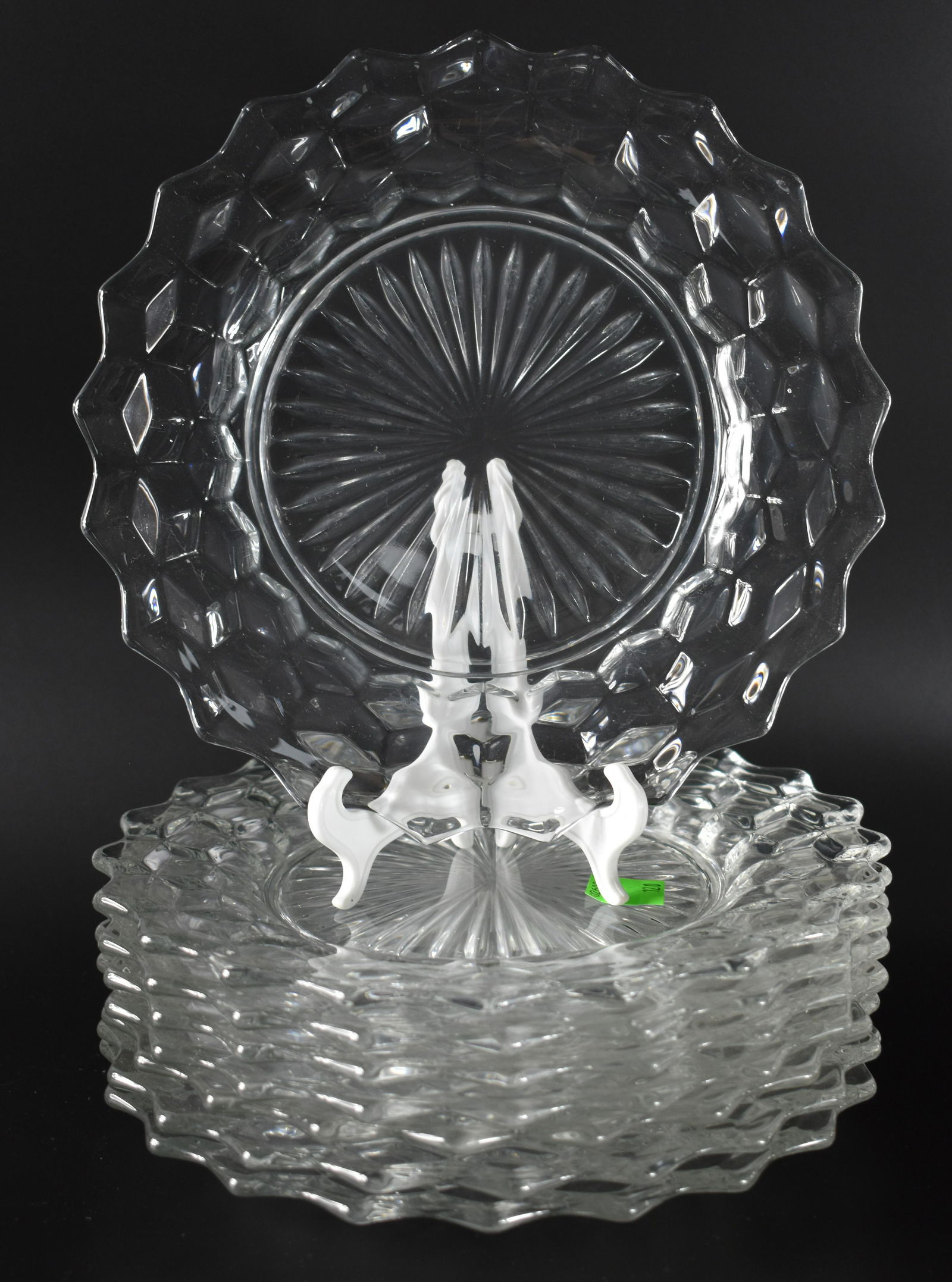 Fostoria - American Clear Dinner Plates: Diameter: 9.5 Measurement Unit: in