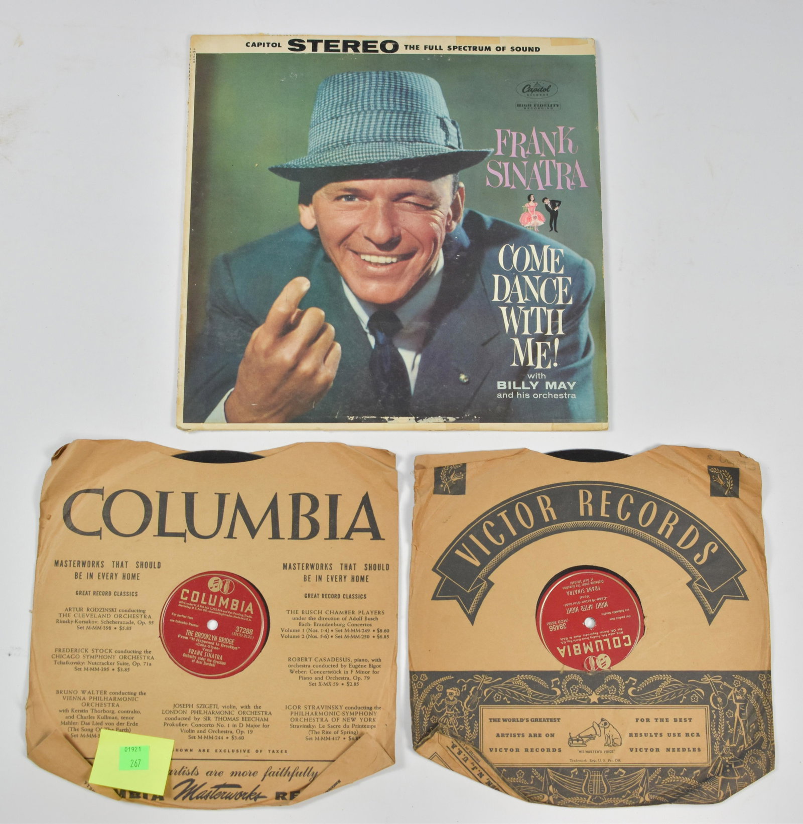 3 Misc. Vintage Record Albums: Frank Sinatra: 3 Misc. Vintage Record Albums: Frank Sinatra