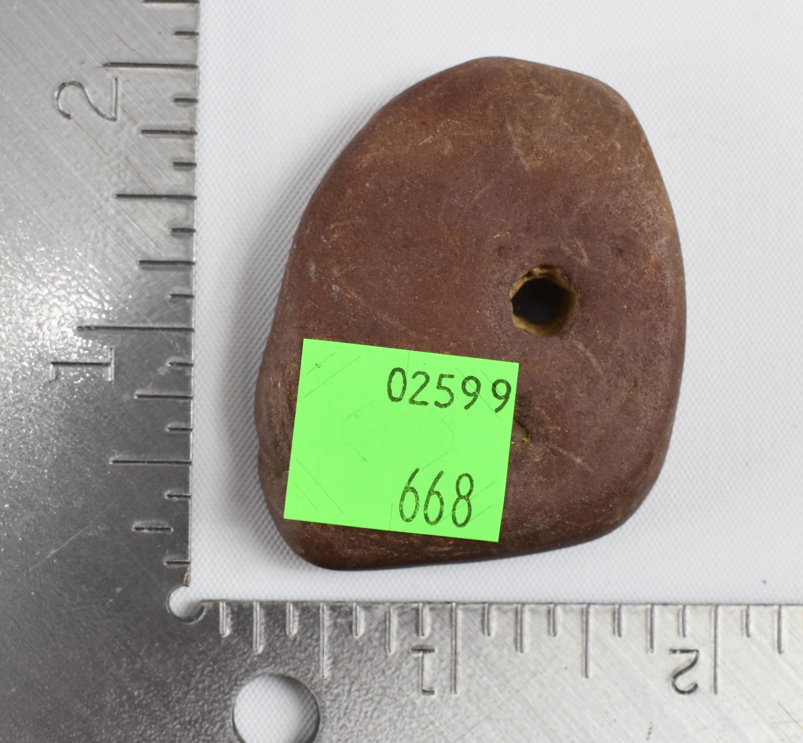 Native American Indian Gorget Stone Artifact: Discovered in the Owensboro, KY area.