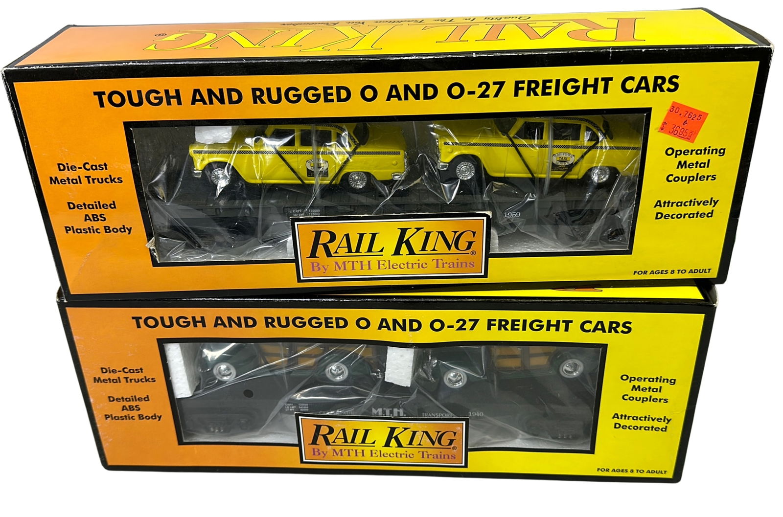 Rail King MTH Auto Transports ERTL Taxi Woody 30-7625 (1 of 5)