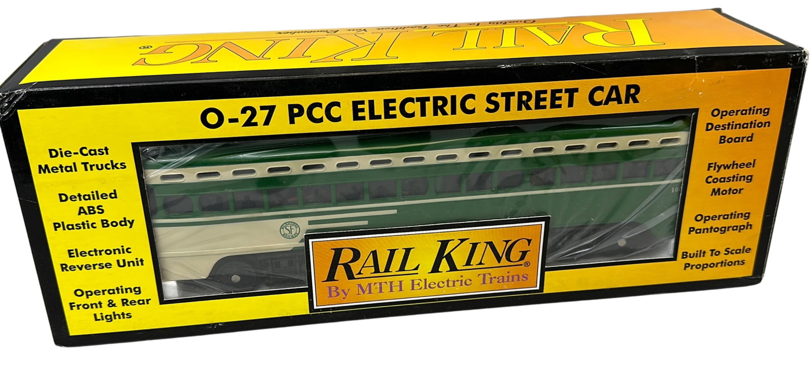 Rail King MTH SanFrancisco PCC Car ProtoSound 30-2504-1: Rail King MTH Electric Trains: San Francisco PCC Car w/ Proto Sound 30-2504-1