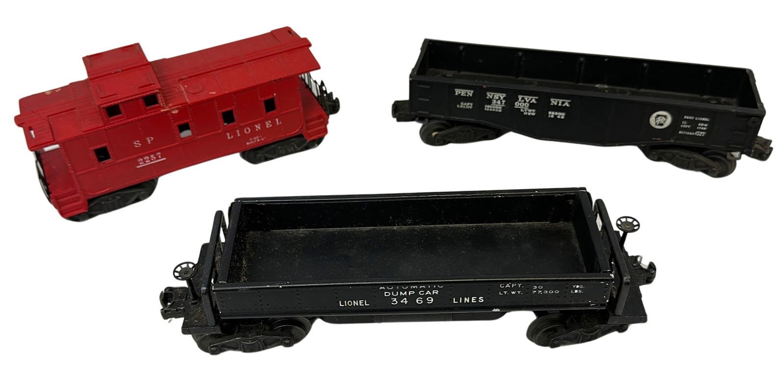 Lionel Automatic Ore Dumping Car 3469 +2452X 2257 1950s (1 of 5)