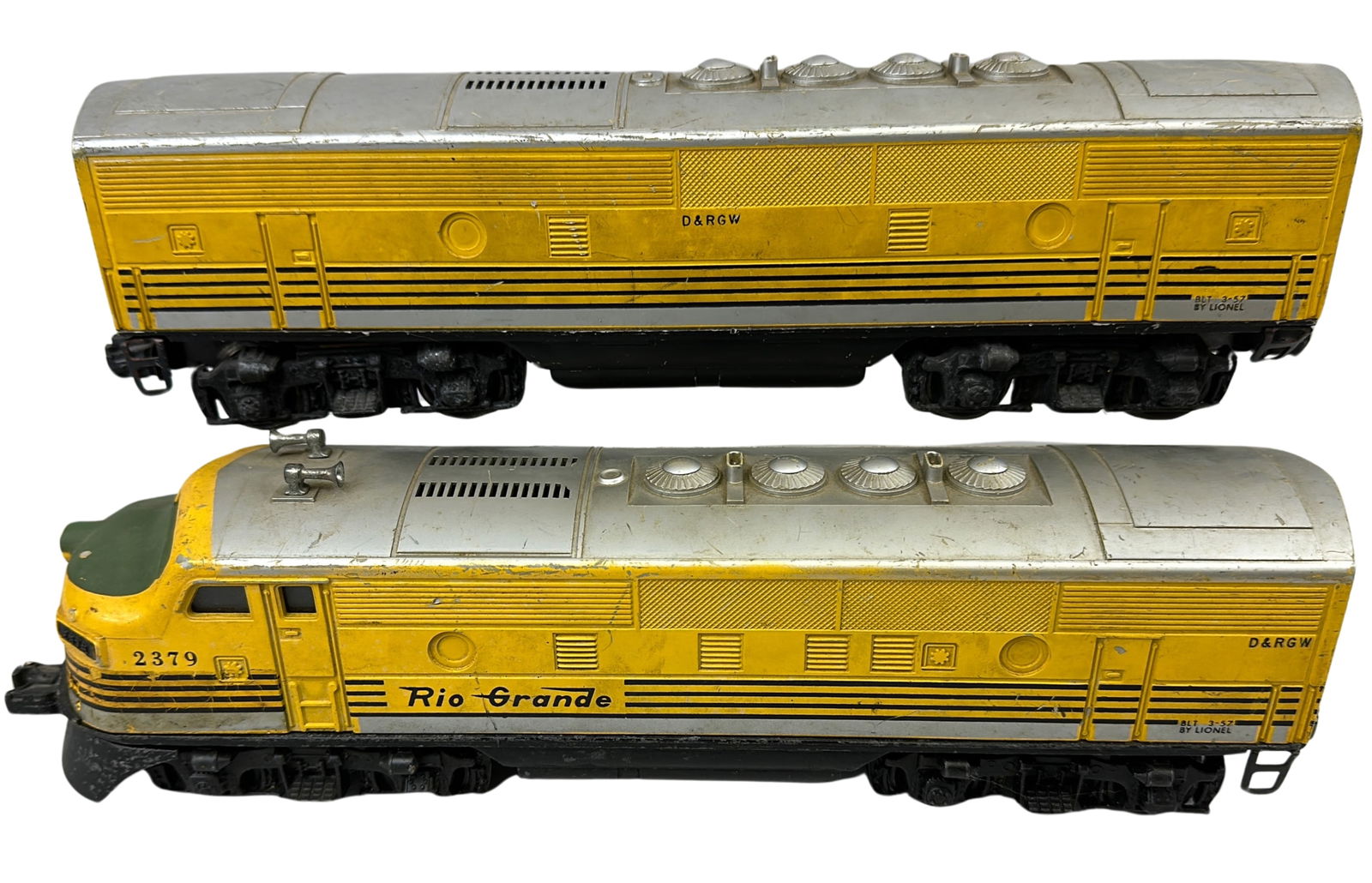 Lionel Diesel Engine &Dummy 2379 RioGrande YellowSilver (1 of 6)