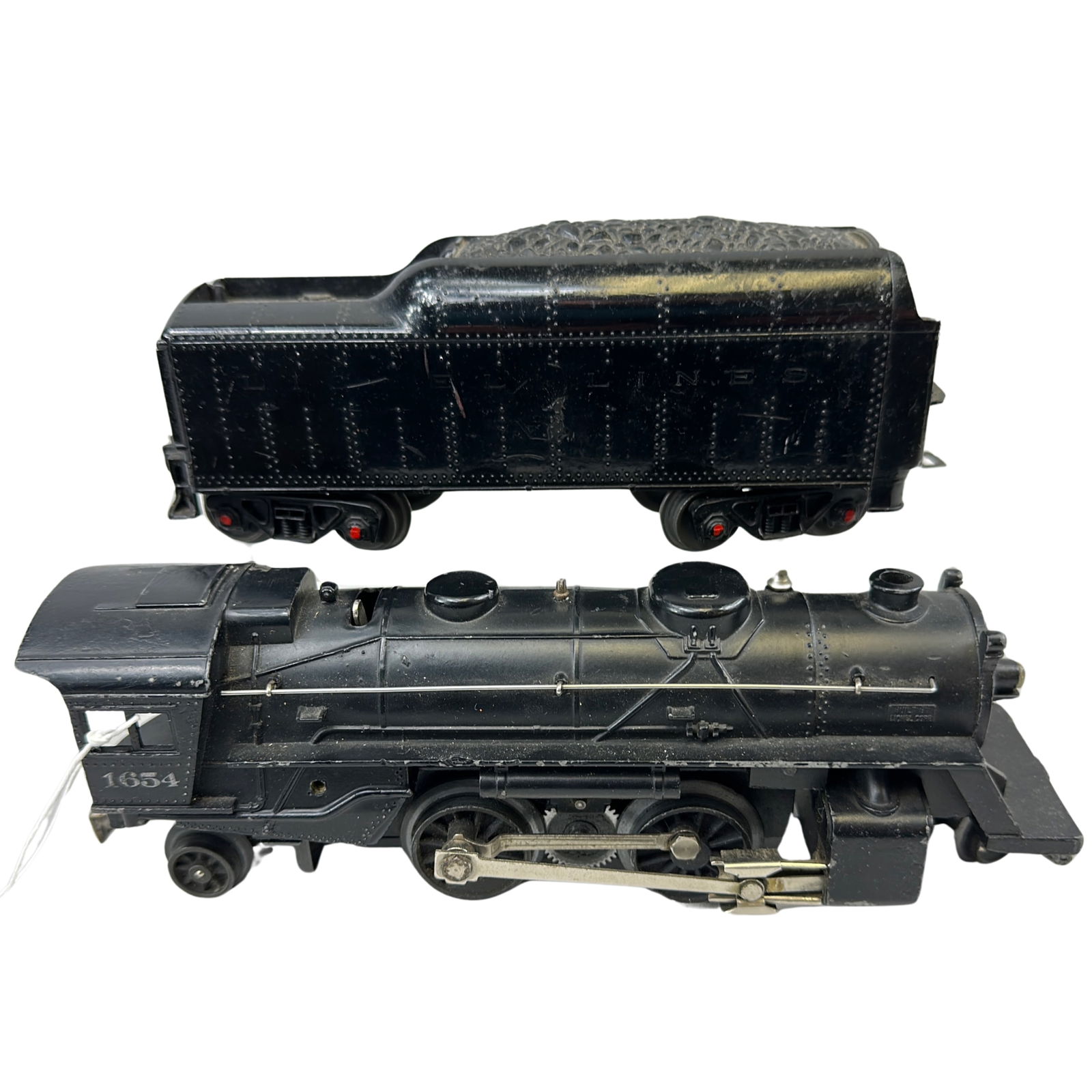 Lionel 2-4-2 Engine+Tender 1654: Lionel 2-4-2 Locomotive Engine & Tender 1654