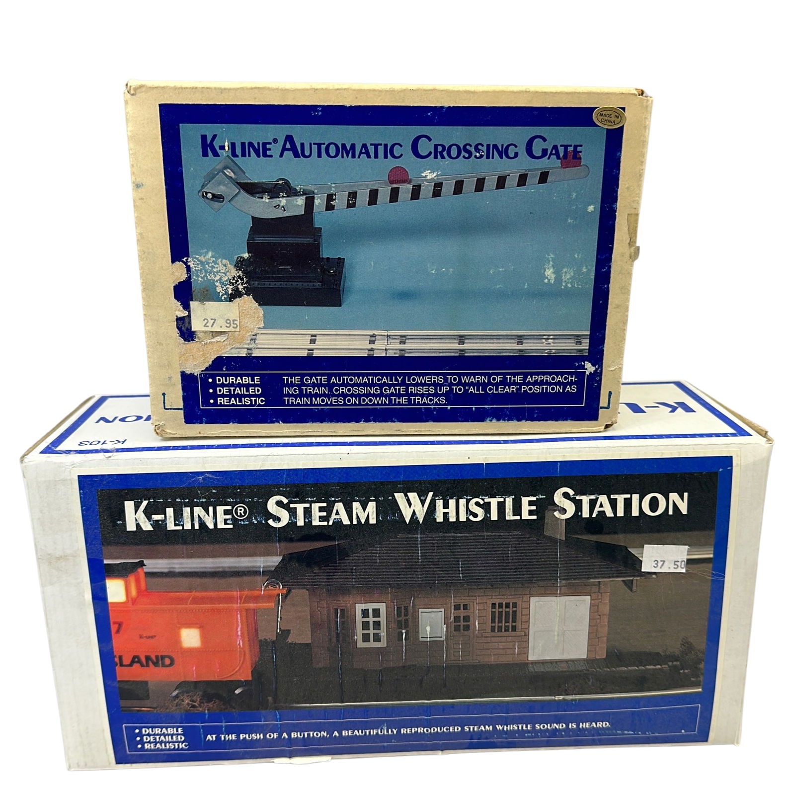 New K-Line Crossing Gate 123 +Steam Whistle Station 103 (1 of 4)