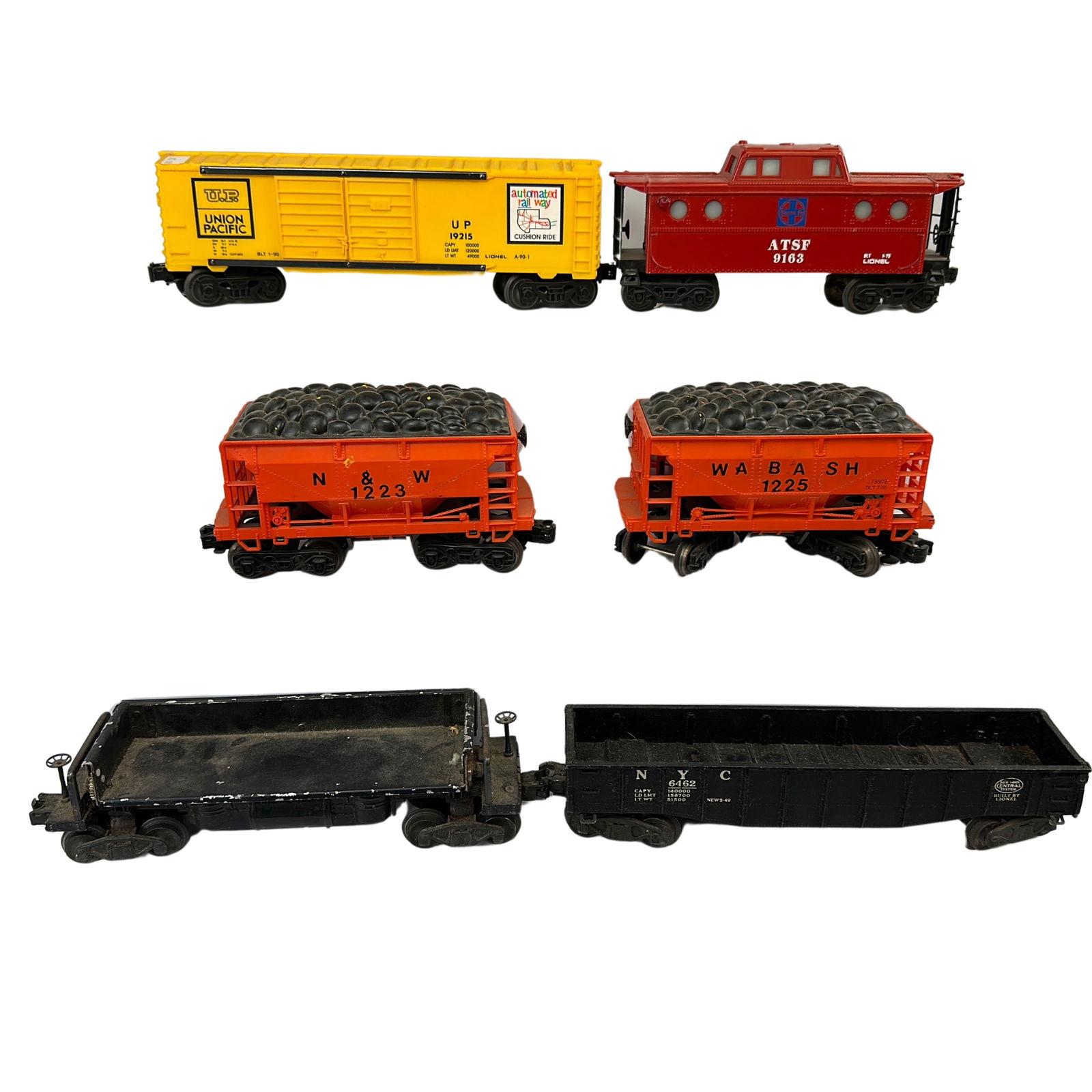 Lionel 3459 6462 19215 9163 Caboose & K-Line 1223 1225 (1 of 6)