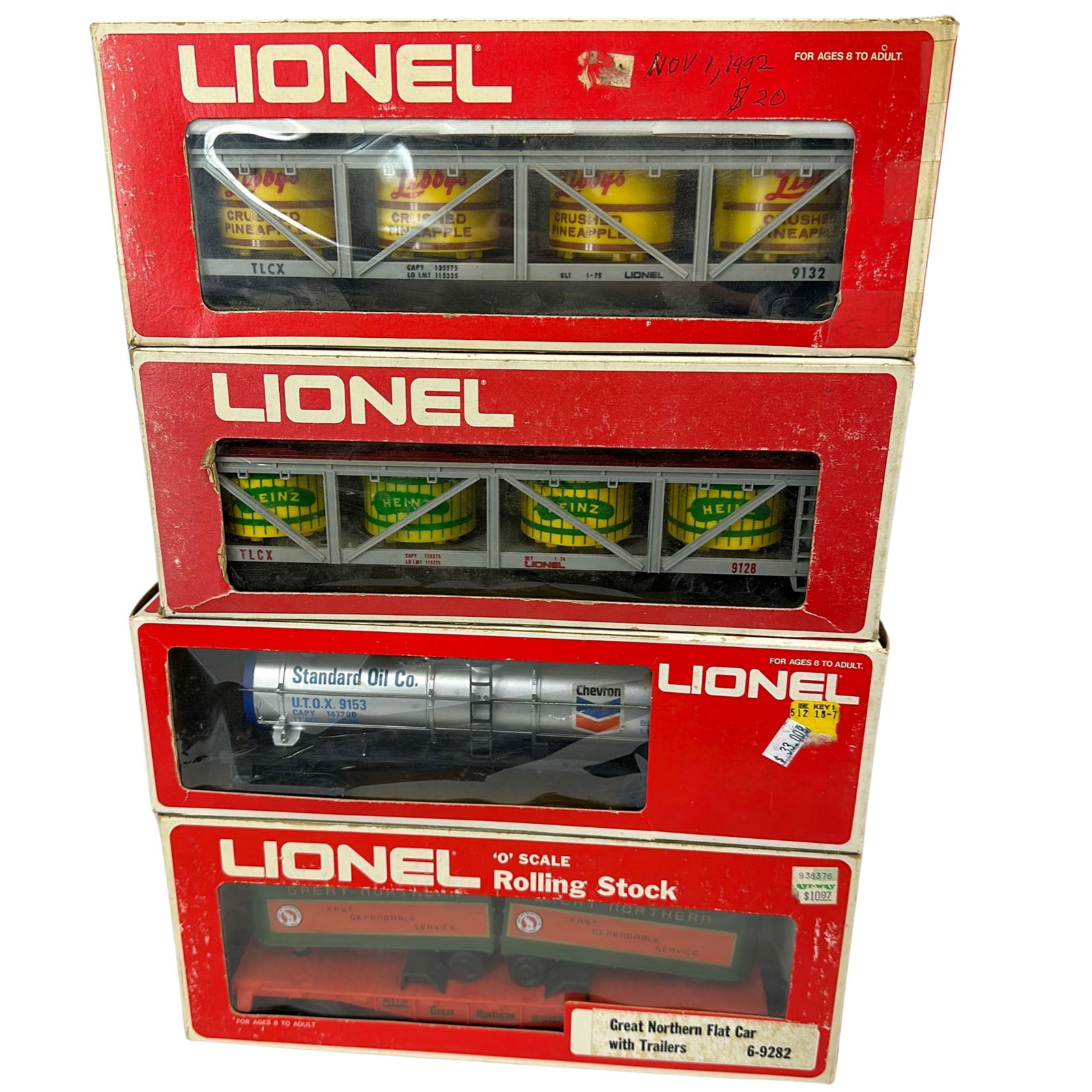 Lionel Tank Pineapple Heinz Pickle 9153 9282 9132 9128 (1 of 4)