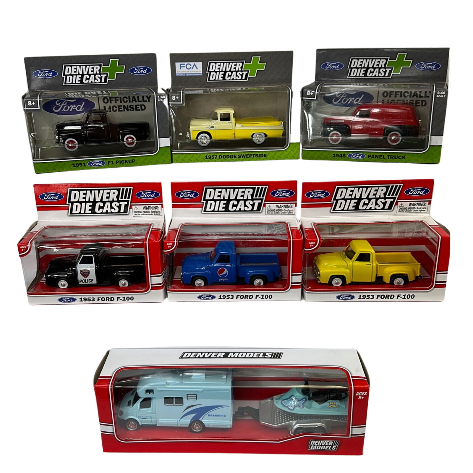 Denver Diecast 53 Ford F-100 Police Pepsi Panel Truck (1 of 5)