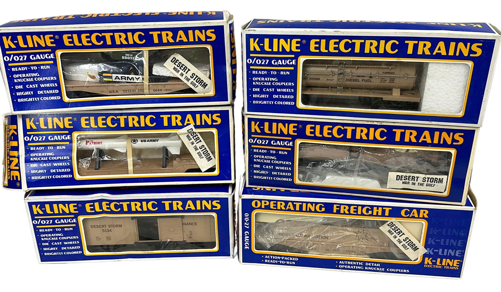 K-Line Desert Storm 5134 6644 FuelTank 5417 Missile Car (1 of 9)