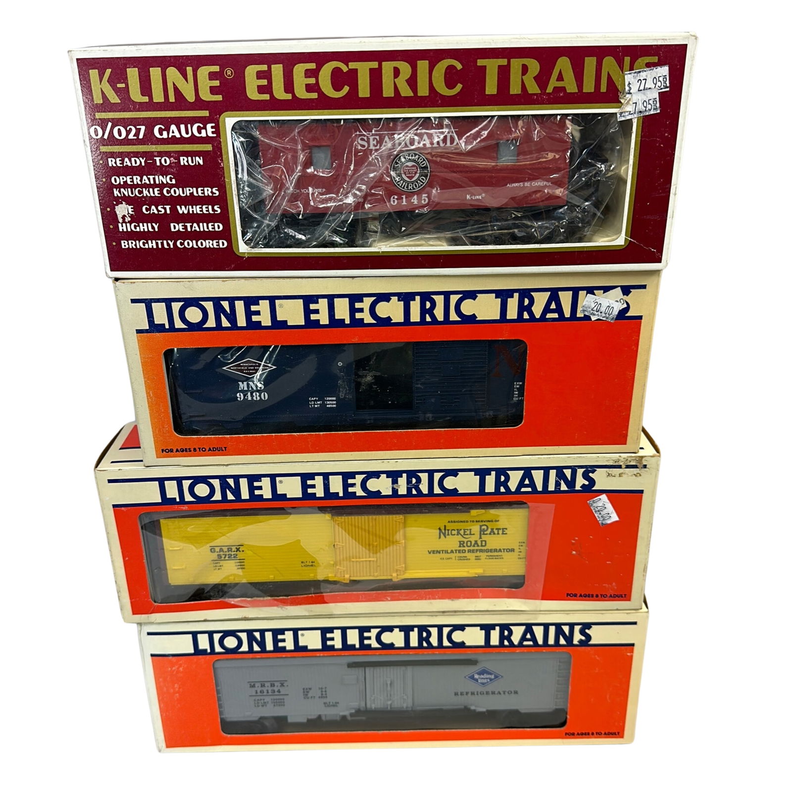 Lionel Reefer 16134 MN&S Boxcar 9480 Woodside 572 (1 of 7)