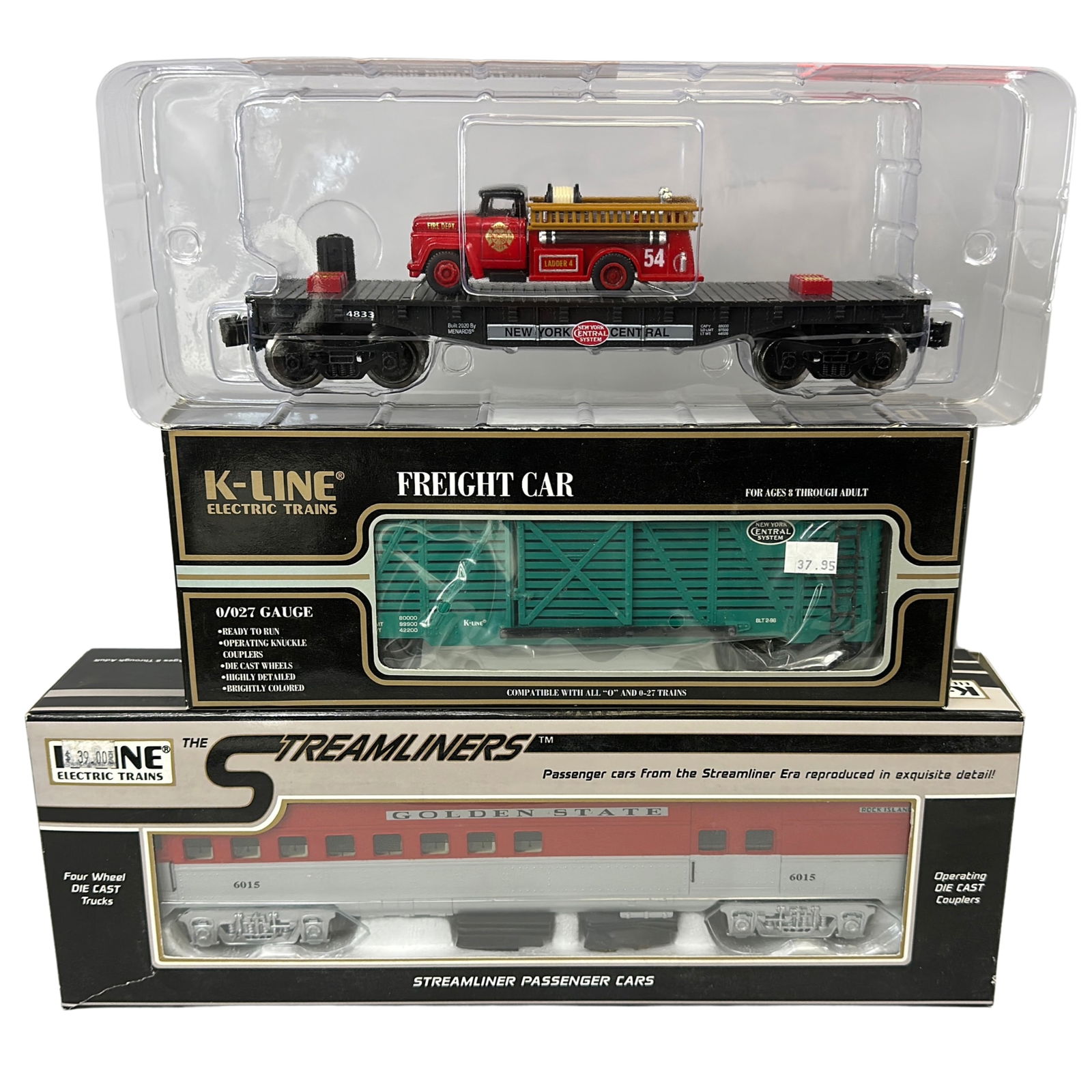 K-Line 643-1751+Streamliners DieCast Passenger 6015 + (1 of 6)