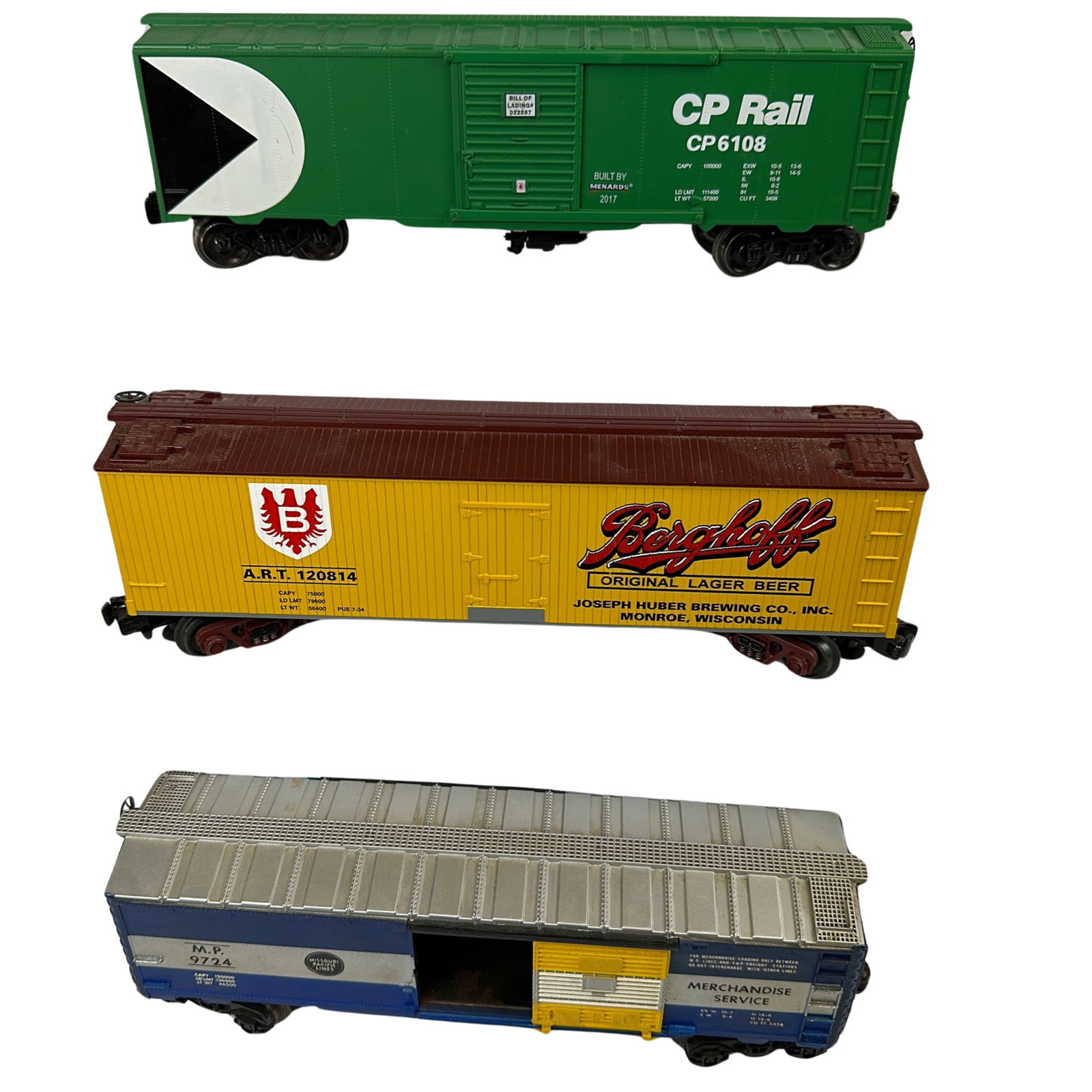 Lot Lionel 9724 Menards CP6108 CP Rail MTH BerghoffBeer (1 of 6)