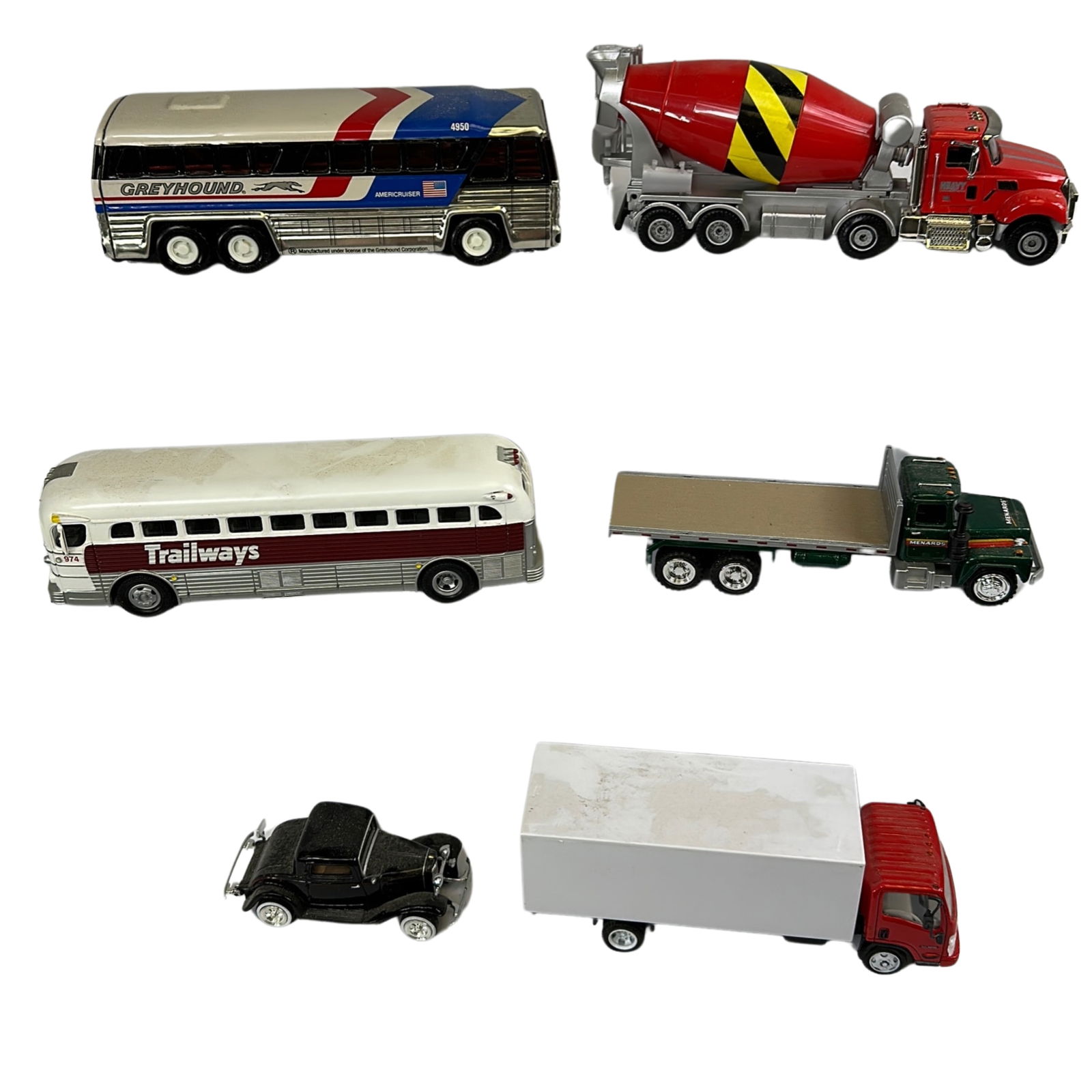 MTH Trailways Bus BUDDY L Greyhound Bus+Trucks Car (1 of 4)