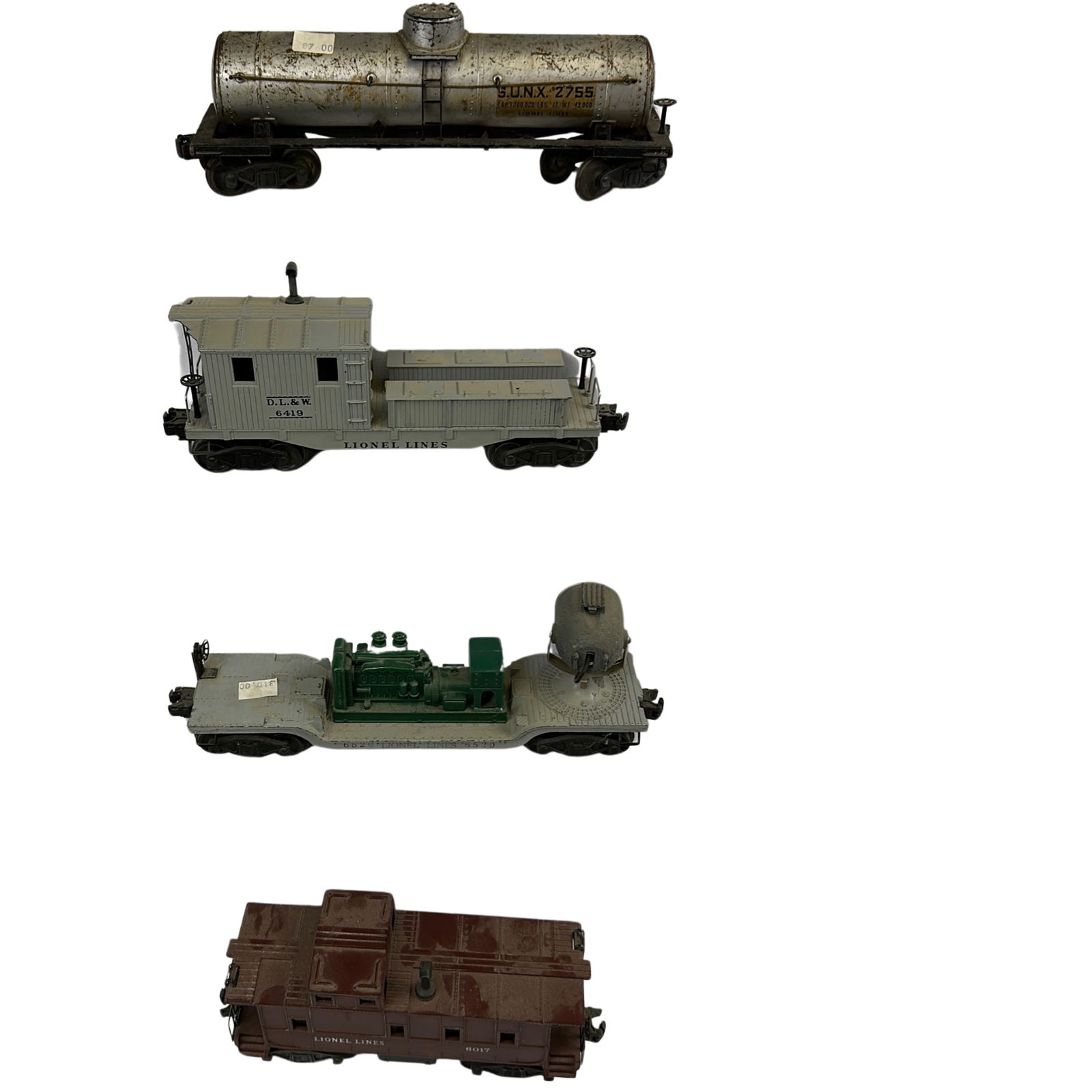 Lionel SUNX 2755 Tanker Car Work Caboose 6419 6017 6520 (1 of 8)