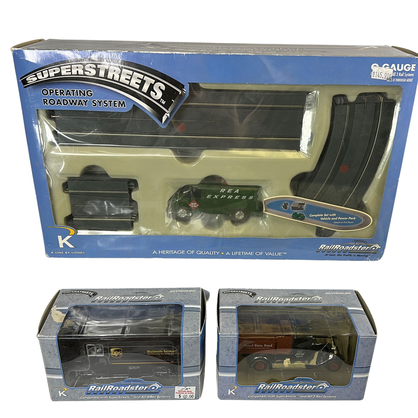 K-Line Lionel SuperStreets Operating Roadway FordTrucks (1 of 5)