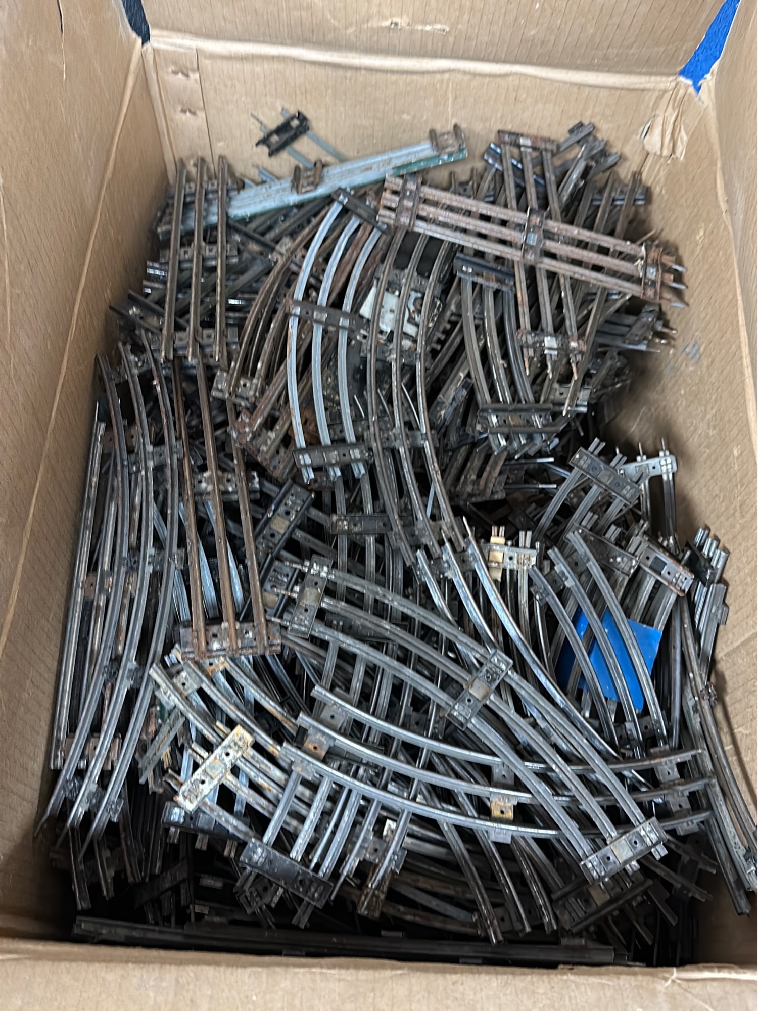 LOT Used O Gauge Metal 3 Rail Track Curves Straights (1 of 6)